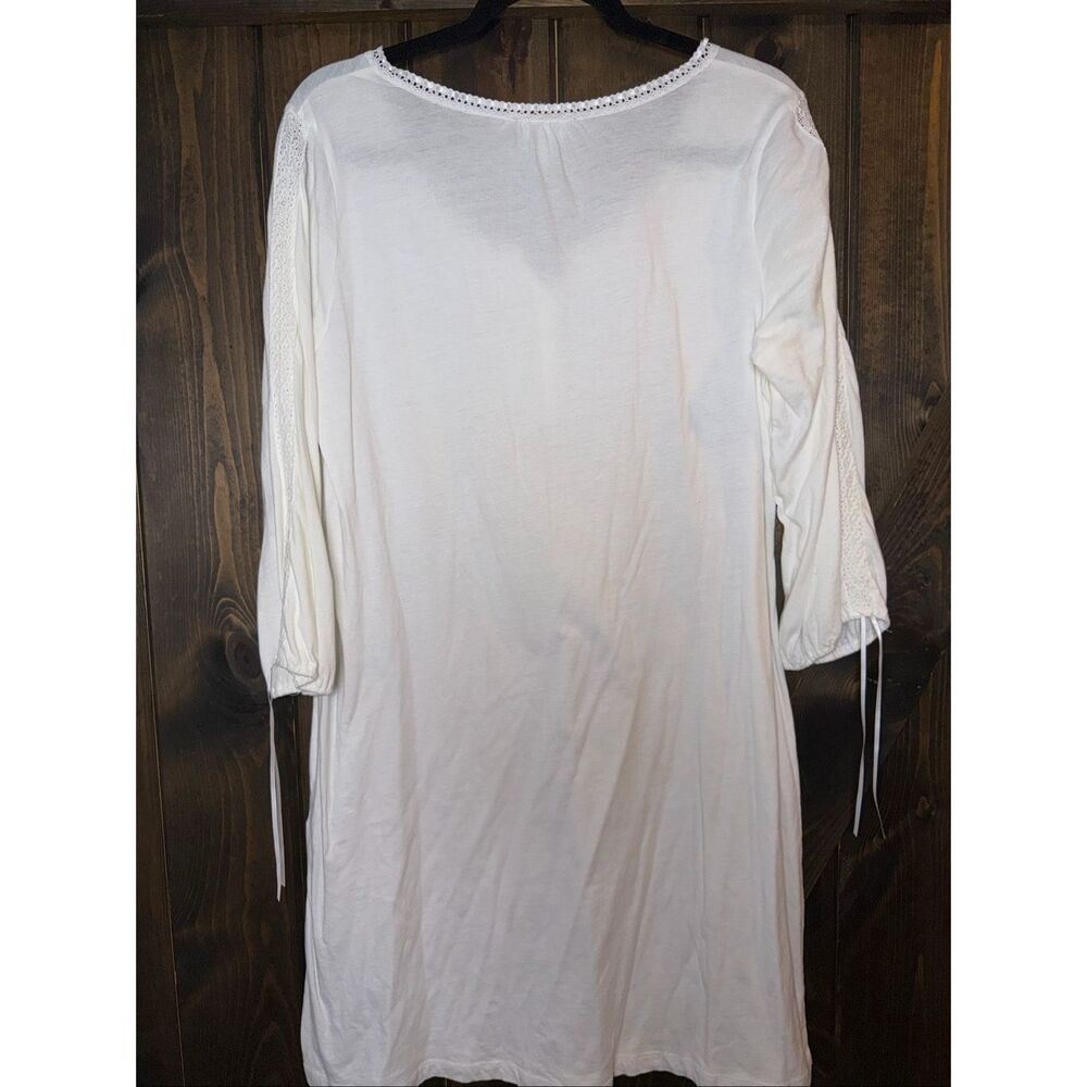 Lauren Ralph Lauren Cotton Crochet Sleepwear - Picture 2 of 6